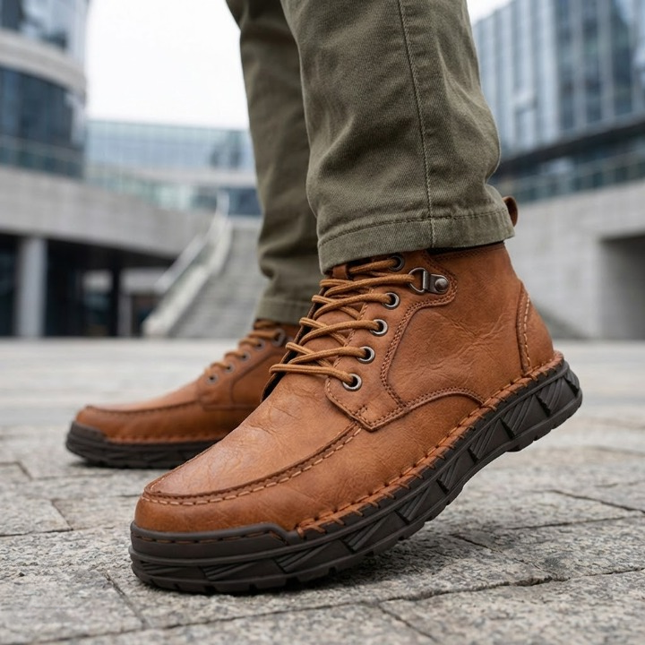 Ravello Rugged Leather Boots