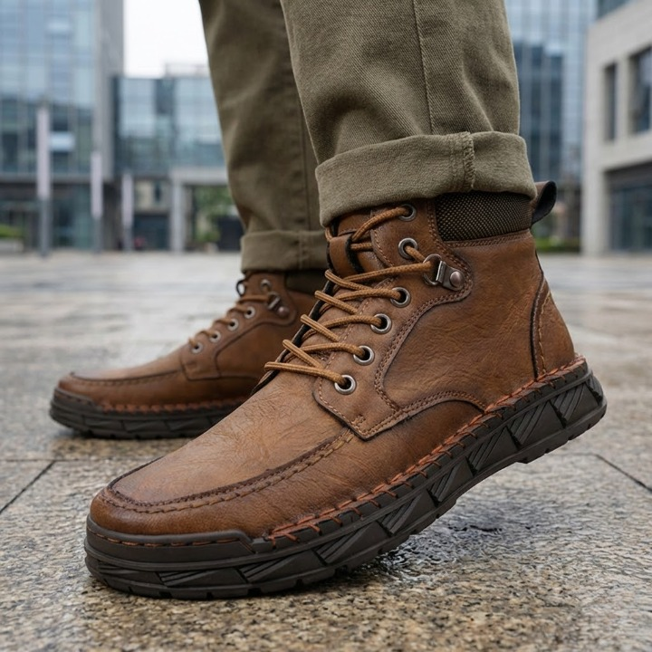 Ravello Rugged Leather Boots