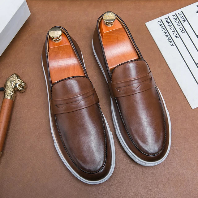 Reyes Authentic Leather Loafers