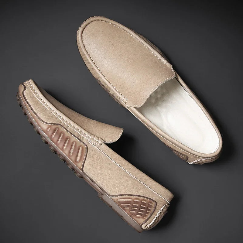 Authentic Leather Loafers by JACKSON