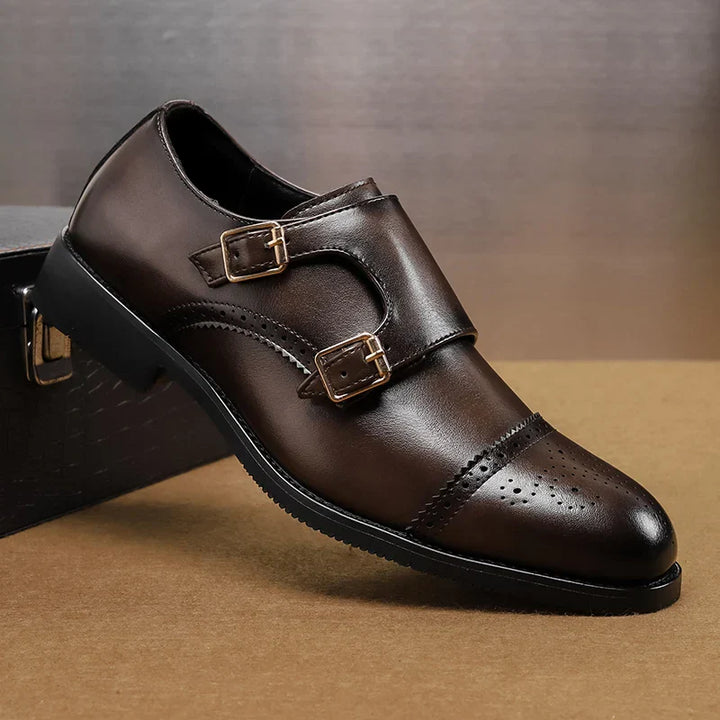 Antonio Double-Monk Strap Shoes