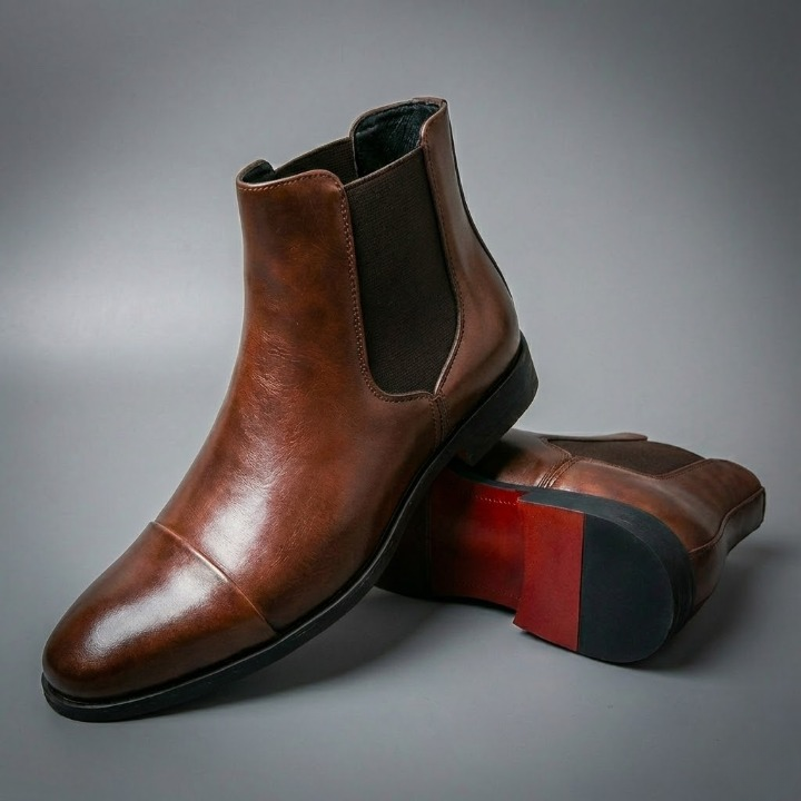 Annibale Carlucci Leather Chelsea Boots